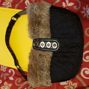 Vintage Authentic Coach Quilted Ski Bunny Hobo Shoulder Bag Purse NW/OT